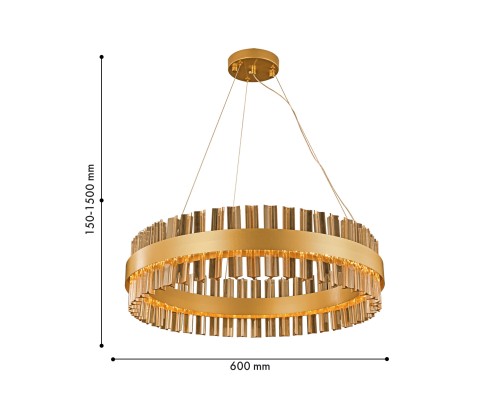 Подвесная люстра Favourite 4263-6P Marquis LED*27W, 2160LM, 4000K D600*H150/1500мм