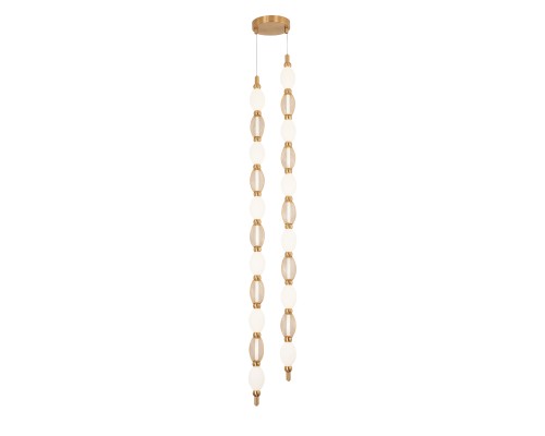 Потолочная люстра Favourite 4559-2PC Perler 2*LED*18W, 1990LM, 4000K D200*H1780/2780 + D640*H890/1775 + D1800*H820/1725мм