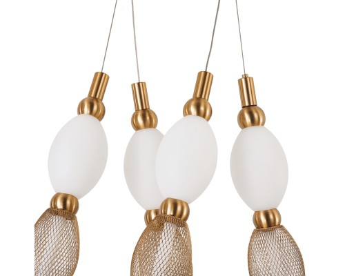 Потолочная люстра Favourite 4559-2PC Perler 2*LED*18W, 1990LM, 4000K D200*H1780/2780 + D640*H890/1775 + D1800*H820/1725мм