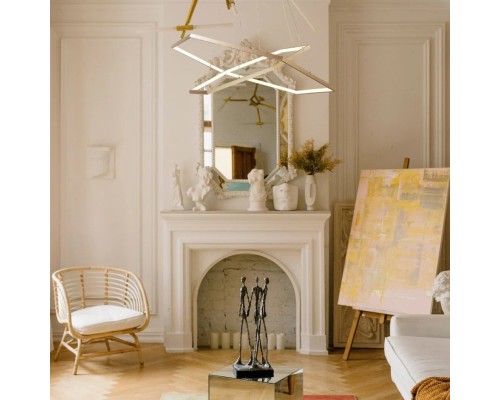 2103-14P, люстра подвесная, L800xW924xH1200max, 1xLEDx40W + 1xLEDx56W, 8440LM, 3000K