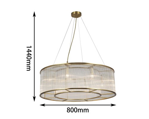 Потолочная люстра Favourite 2907-8P Wonderland 8*E14*60W D800*H340/1440мм