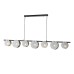 4104-7P, подвесная люстра, L1540xW170xH600/1200, 7xG9x40W
