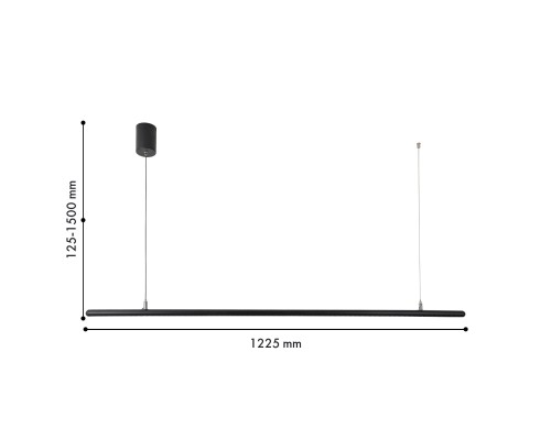 Подвесная люстра Favourite 4486-1P Diskret LED*20W, 1700LM, 4000K L1225*H125/1500мм