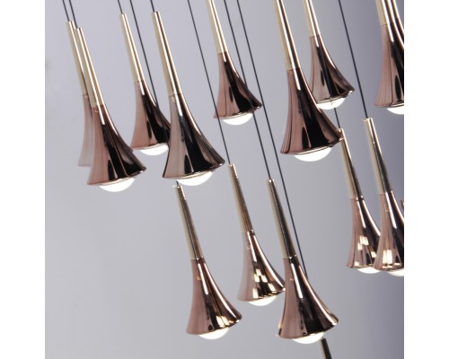 Потолочная люстра Favourite 4292-16P Tolva 16*LED*4W, 6400LM, 4000K D600*H1500/1770мм