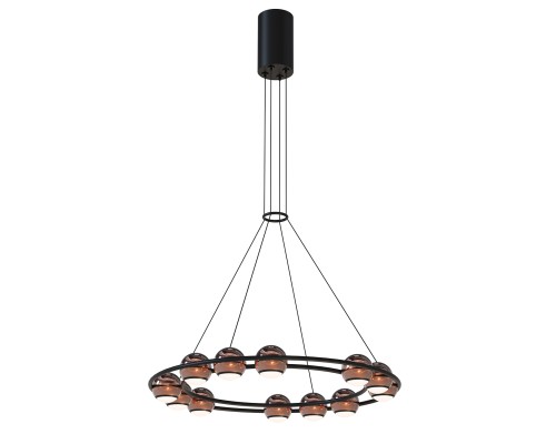 Подвесная люстра Favourite 4561-12P Sturm 12*LED*4W, 2880LM, 4000K D450*H1500/1675мм