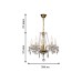 Подвесная люстра Favourite 1735-5P Monreal 5*E14*40W D500*H450/1450мм