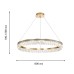 Подвесная люстра Favourite 4207-8P Palatium LED*43W, 4300LM, 3000K D800*H100/1500мм