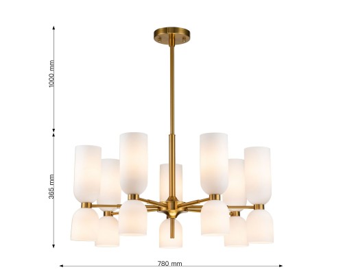 Подвесная люстра Favourite 2876-7P Amusing 14*E14*40W D780*H550/850мм