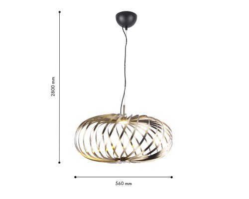 Подвесная люстра Favourite 4680-1P Spring LED*6W, 500LM, 3000K D560*H385/2800мм