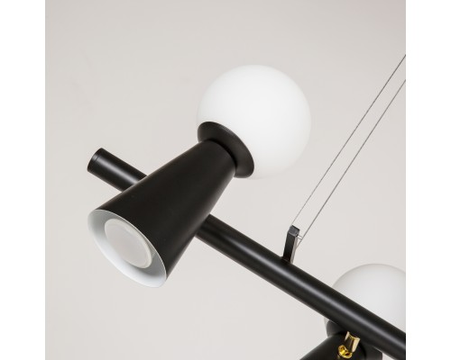 4095-5P, подвесная люстра, L900xW330xH230/1730, 5xG9LEDx3W + 5xGU10x35W