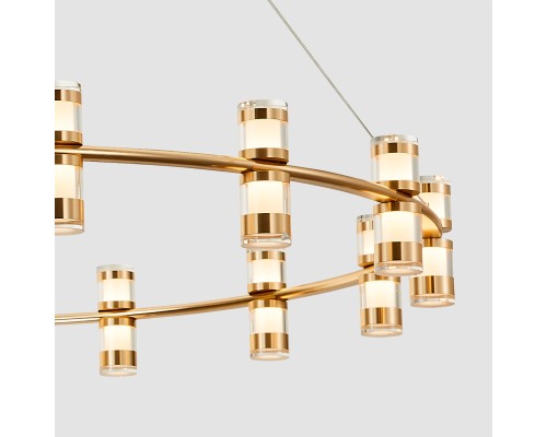 Подвесная люстра Favourite 4323-15P Ampullen 15*LED*3W, 3600LM, 4000K D1000*H170/1800мм