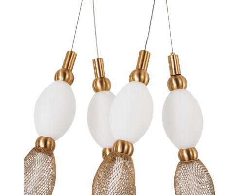 Потолочная люстра Favourite 4559-2PC Perler 2*LED*18W, 1990LM, 4000K D200*H1780/2780 + D640*H890/1775 + D1800*H820/1725мм