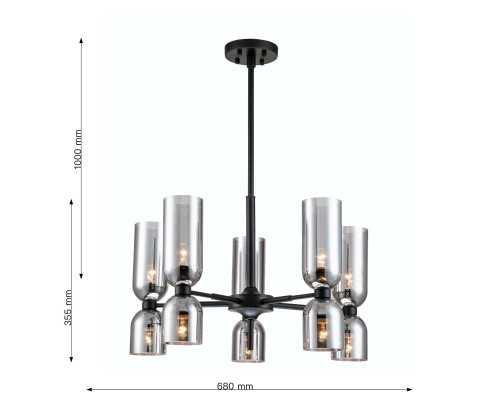 Подвесная люстра Favourite 2877-5P Amusing 10*E14*40W D680*H550/850мм