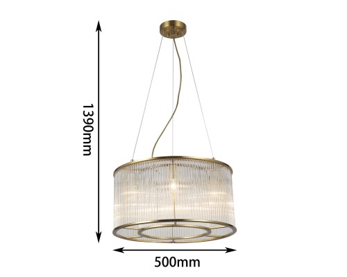 Потолочная люстра Favourite 2907-6P Wonderland 6*E14*60W D500*H290/1390мм