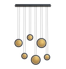 4562-6P, подвесная люстра, L900xW160xH1500, LEDx43W, 2580LM, 4000K, included