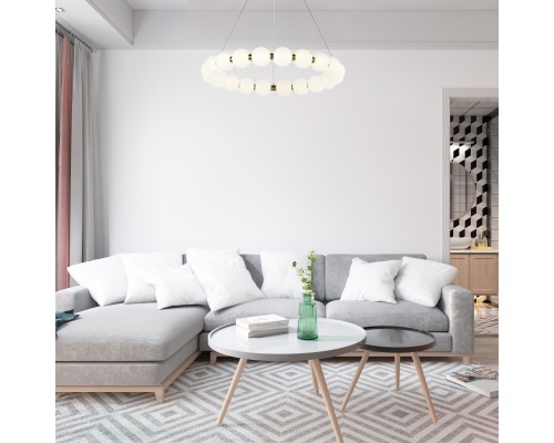 Подвесная люстра Favourite 4014-8P Gubbare LED*60W, 4800LM, 4000K D820*H80/1080мм