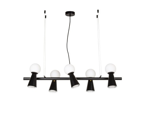 4095-5P, подвесная люстра, L900xW330xH230/1730, 5xG9LEDx3W + 5xGU10x35W