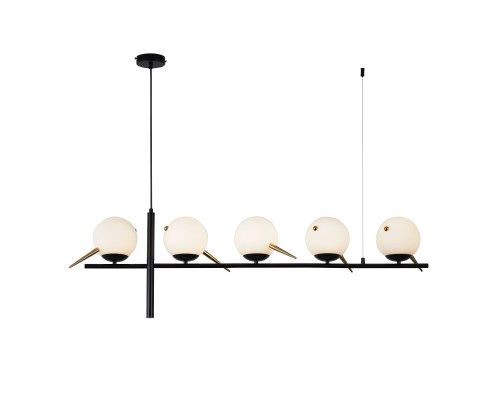 4106-5P, подвесная люстра, L1160xW150xH800/1200, 5xE27x60W