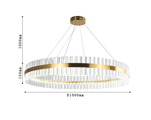 Подвесная люстра Favourite 4012-10P Placerat LED*63W, 5040LM, 4000K D1000*H150/1150мм
