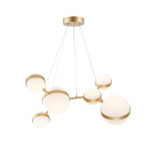 4448-6P, подвесная люстра, D700xH1100/1350, LEDx42W, 4610LM, 4000K, included