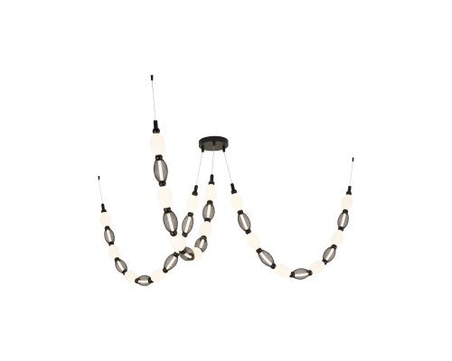 Потолочная люстра Favourite 4560-3PC Perler 3*LED*18W, 2230LM, 4000K D200*H1780/2780 + D650*H890/1775 + D1980*H820/1725мм