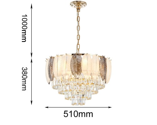 Подвесная люстра Favourite 2982-9P Dolor 9*E14*40W D510*H380/1380мм