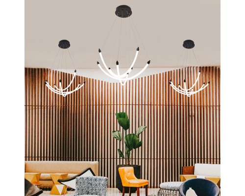 Подвесная люстра F-Promo 4468-4P Hammock LED*36W, 3330LM, 3000-6500K, пульт D670*H1000/1800мм