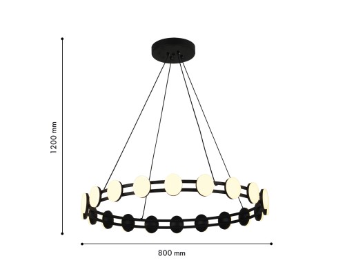 Подвесная люстра F-Promo 4601-8P Moti 20*LED*2W, 3600LM, 3000K D800*H105/1200мм