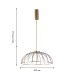 Подвесная люстра Favourite 4286-8P Vertex LED*70W, 7000LM, 4000K D800*H550/1950мм