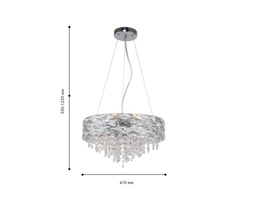 Подвесная люстра F-Promo 4250-6P Icicle 6*G9*40W D410*H350/1220мм