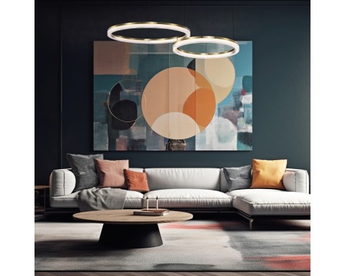 Подвесная люстра Favourite 4400-8P Cirkler LED*42W, 3675LM, 4000K, IP20 D800*H100/1500мм