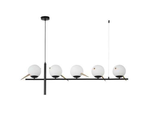 4106-5P, подвесная люстра, L1160xW150xH800/1200, 5xE27x60W