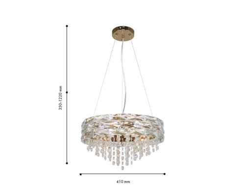 Подвесная люстра F-Promo 4251-6P Icicle 6*G9*40W D410*H350/1220мм