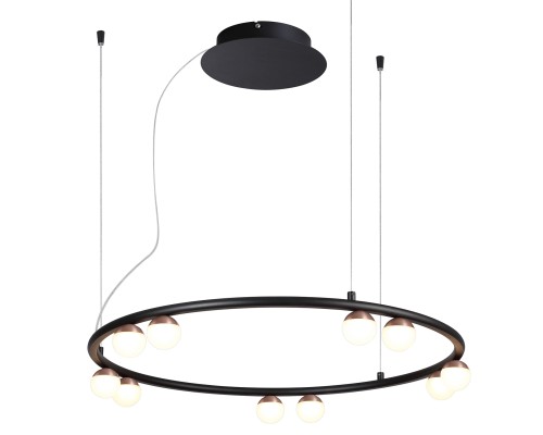 Подвесная люстра Favourite 4320-10P Knopp LED*36W, 3200LM, 4000K, CRI>90 D590*H120/1710мм