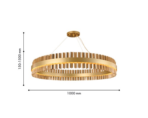 Подвесная люстра Favourite 4263-10P Marquis LED*54W, 4320LM, 4000K D1000*H150/1500мм