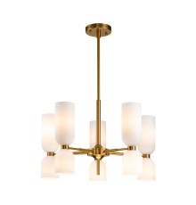 2876-5P, подвесная люстра, D680*H550/850, 10xE14x40W, excluded
