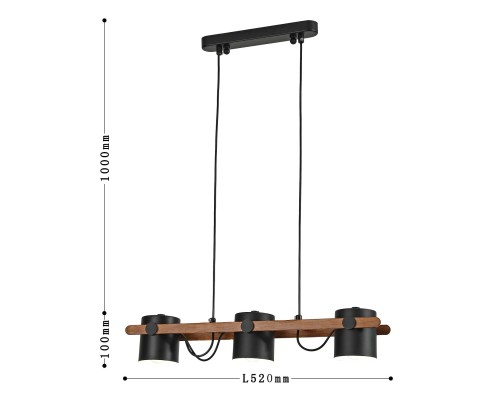 Подвесная люстра F-Promo 3004-3P Scandy 3*E27LED*7W L520*W100*H100/1100мм