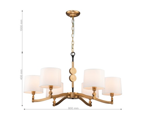 Подвесная люстра Favourite 2624-6P Roshe 6*E14*40W D800*H400/1400мм