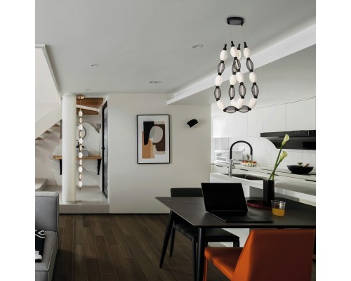 Потолочная люстра Favourite 4560-2PC Perler 2*LED*18W, 1630LM, 4000K D200*H1780/2780 + D640*H890/1775 + D1800*H820/1725мм