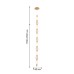 Потолочная люстра Favourite 4559-1PC Perler LED*18W, 1230LM, 4000K D160*H1780/2780 + D505*H890/1775 + D965*H820/1725мм
