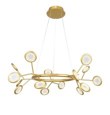 4253-15P, подвесная люстра, D740xH400/1100, 15xLEDx3W, 3825LM, 4000K, included