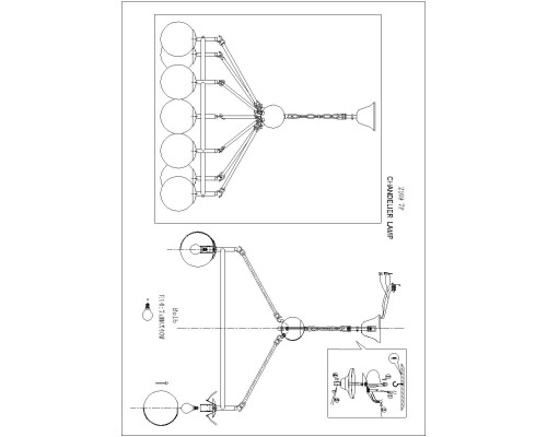 Подвесная люстра F-Promo 2169-7P Cirque 7*E14*40W D810*H550/1350мм