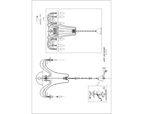 Подвесная люстра F-Promo 2164-7P Chateau 7*E14*40W D730*H470/1170мм