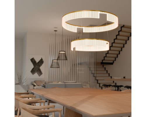 Подвесная люстра F-Promo 4678-6P Secrecy LED*50W, 3100LM, 3000K, IP20 D600*H505/1500мм