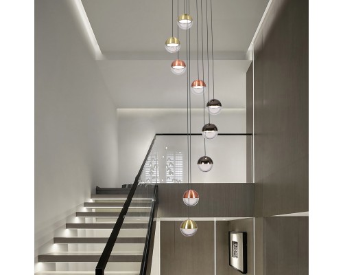 Потолочная люстра Favourite 4371-6P Luna 6*LED*5.3W, 2240LM, 4000K, CRI>90 D390*H1970мм