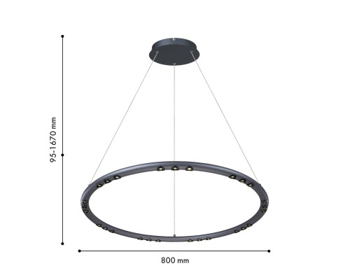 Подвесная люстра Favourite 4321-8P Celler LED*48W, 1920LM, 4000K D800*H95/1670мм