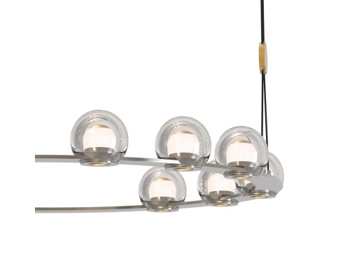 Подвесная люстра Favourite 4291-12P Rosio 12*LED*7.2W, 7000LM, 4000K D820*H1500/1575мм