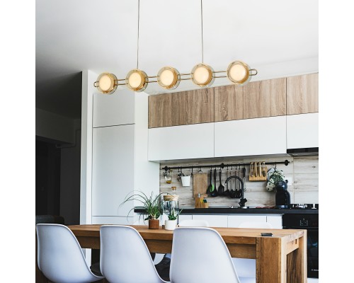 Подвесная люстра Favourite 4334-6P Yo-yo 6*LED*4W, 1920LM, 4000K D600*H175/1800мм