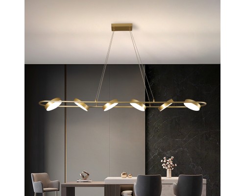 Подвесная люстра F-Promo 4677-6P Abris LED*90W, 3100LM, 3000-6000K, IP20, пульт L1490*W190*H145/1200мм