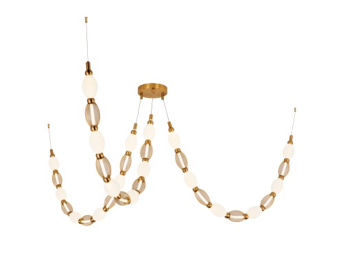 Потолочная люстра Favourite 4559-3PC Perler 3*LED*18W, 2910LM, 4000K D200*H1780/2780 + D650*H890/1775 + D1980*H820/1725мм